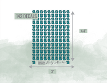 Load image into Gallery viewer, Lucky Number Nail Art Stickers