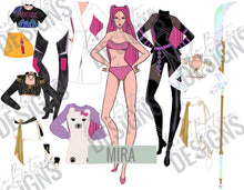 Load image into Gallery viewer, Huntrix Paper Doll Set One