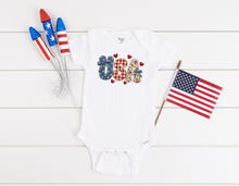 Load image into Gallery viewer, USA Patchwork Onesies®