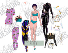 Load image into Gallery viewer, Huntrix Paper Doll Set One