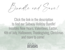 Load image into Gallery viewer, Halloween Movies Subway Art SVG