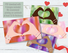 Load image into Gallery viewer, Friendship Bracelet Valentines Card