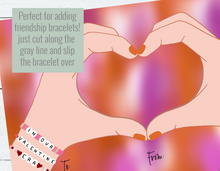 Load image into Gallery viewer, Friendship Bracelet Valentines Card