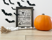 Load image into Gallery viewer, Halloween Movies Subway Art SVG