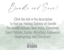 Load image into Gallery viewer, Easter Subway Art SVG