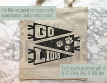 Load image into Gallery viewer, Go Lions SVG