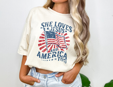 Load image into Gallery viewer, She loves Jesus and America Too