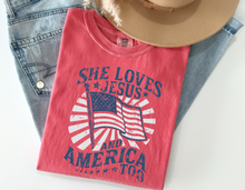 Load image into Gallery viewer, She loves Jesus and America Too