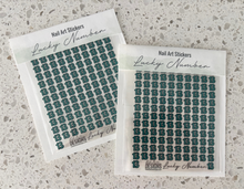 Load image into Gallery viewer, Lucky Number Nail Art Stickers