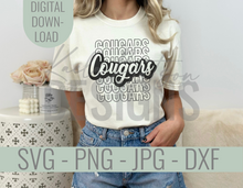 Load image into Gallery viewer, Cougars Mascot SVG
