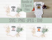Load image into Gallery viewer, On Sundays we Watch Sports with Daddy SVG Bundle