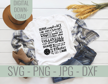 Load image into Gallery viewer, Volleyball Subway Art SVG