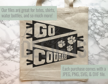 Load image into Gallery viewer, Go Cougars SVG