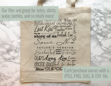 Load image into Gallery viewer, Speak Now Taylor's Version Subway Art SVG