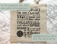 Load image into Gallery viewer, Volleyball Subway Art SVG