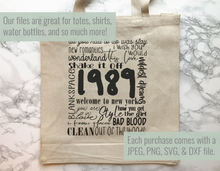 Load image into Gallery viewer, 1989 Subway Art SVG