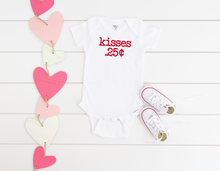 Load image into Gallery viewer, Kisses .25 Cents Valentine Onesies®