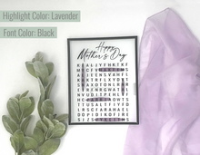 Load image into Gallery viewer, Mother's Day Word Search Frame
