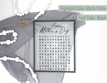 Load image into Gallery viewer, Mother's Day Word Search Frame
