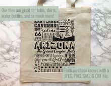 Load image into Gallery viewer, Arizona Famous Locations SVG