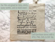 Load image into Gallery viewer, Taylor Swift Albums Subway Art SVG Bundle of 18