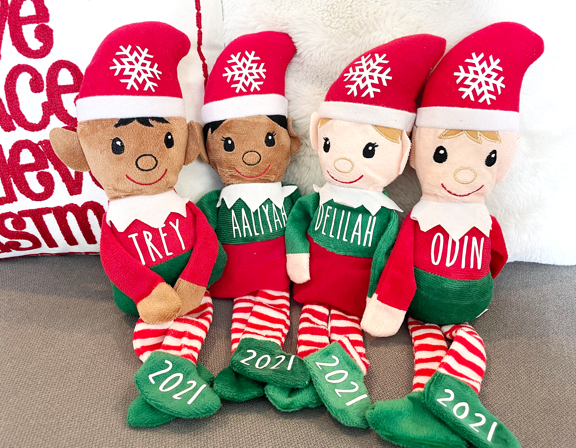 personalized plush elves