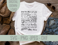 Load image into Gallery viewer, Fearless Subway Art SVG