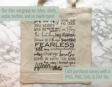 Load image into Gallery viewer, Fearless Subway Art SVG