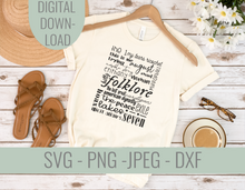 Load image into Gallery viewer, Folklore Subway Art SVG