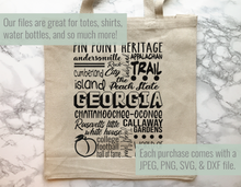 Load image into Gallery viewer, Georgia Famous Locations SVG