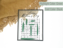 Load image into Gallery viewer, Mother's Day Word Search Frame