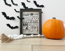 Load image into Gallery viewer, Halloween Subway Art SVG
