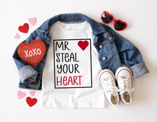 Load image into Gallery viewer, Mr Steal Your Heart Valentine Toddler Shirt