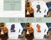 Load image into Gallery viewer, Hocus Pocus Sanderson Sisters Bundle SVG