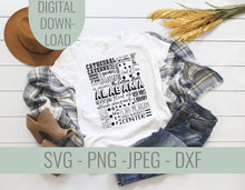 Load image into Gallery viewer, Alabama Famous Locations SVG
