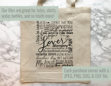 Load image into Gallery viewer, Lover Subway Art SVG