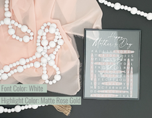 Load image into Gallery viewer, Mother's Day Word Search Frame