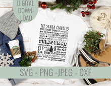 Load image into Gallery viewer, Christmas Movies Subway Art