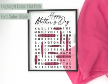 Load image into Gallery viewer, Mother's Day Word Search Frame