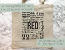 Load image into Gallery viewer, Red Subway Art SVG