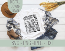 Load image into Gallery viewer, Washington DC Famous Locations SVG