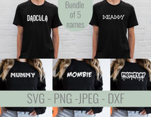 Load image into Gallery viewer, Halloween Mom and Dad SVG Bundle