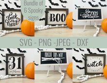 Load image into Gallery viewer, Farmhouse Halloween Sign SVG