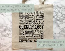 Load image into Gallery viewer, Connecticut Famous Locations SVG