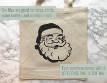 Load image into Gallery viewer, Retro Santa Claus Christmas SVG