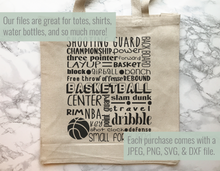 Load image into Gallery viewer, Basketball Subway Art SVG