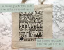 Load image into Gallery viewer, Football Subway Art SVG