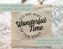 Load image into Gallery viewer, Most Wonderful Time of the Year Christmas SVG