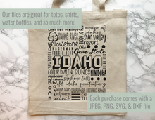 Load image into Gallery viewer, Idaho Famous Locations SVG