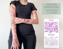 Load image into Gallery viewer, K-Pop Demon Hunter Temporary Tattoo Set
